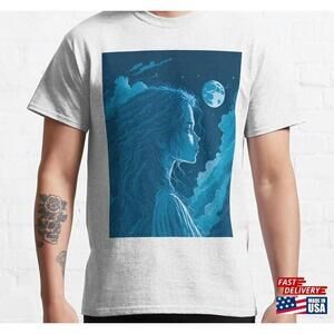 Ghost Girl And The Moon Classic Tshirt